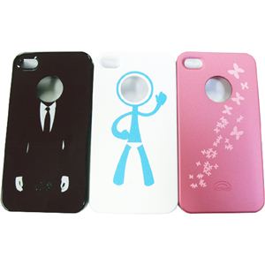 icover iPhone4用ケース DESIGN AS-IP4GM-BK ブラック （フルセット）