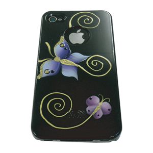 icover iPhone4ѥ HAND PRINTING AS-IP4HP-BF/BK ֥å1 ʥե륻åȡ˲2