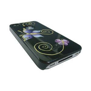 icover iPhone4ѥ HAND PRINTING AS-IP4HP-BF/BK ֥å1 ʥե륻åȡ˲3