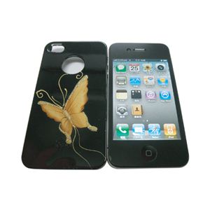 icover iPhone4ѥ HAND PRINTING AS-IP4HP-EB/BK ֥å2 ʥե륻åȡ˲2