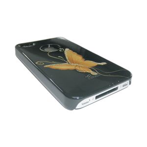 icover iPhone4ѥ HAND PRINTING AS-IP4HP-EB/BK ֥å2 ʥե륻åȡ˲3