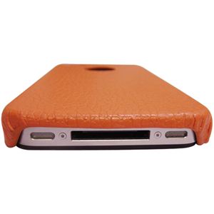 icover iPhone4用ケース REAL COW LEATHER AS-IP4LE-O オレンジ （フルセット）