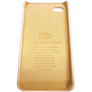 icover iPhone4用ケース SWAROVSKI LEATHER AS-IP4LE-SWIV アイボリー （フルセット）