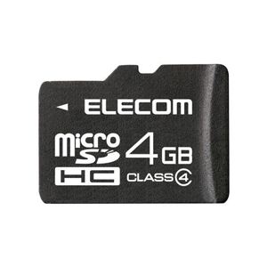 エレコム スマートフォン対応microSDHCメモリカード MF-MRSDH04GC4S