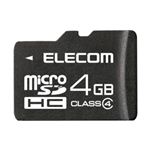 エレコム スマートフォン対応microSDHCメモリカード MF-MRSDH04GC4S