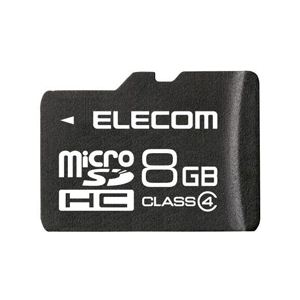 エレコム スマートフォン対応microSDHCメモリカード MF-MRSDH08GC4S