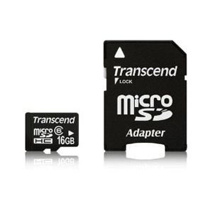 トランセンドジャパン microSDHCカード 16GB Class6 付属品（SDカード変換アダプタ付き） TS16GUSDHC6