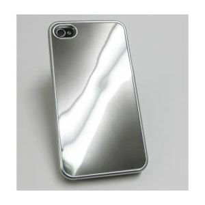 icover iPhone4用ケース INMOLD CARD MIRROR シルバー AS-IP4CM-SLSL