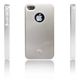icover HIGH GLOSSYシリーズ iPhone4用ケース シルバー AS-IP4HG-SL