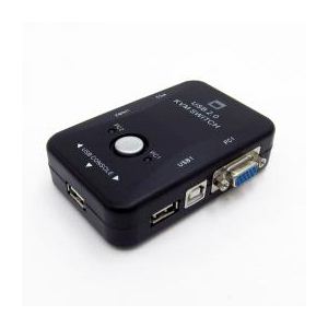 サンコー USB2ポートKVMスイッチボックス USBKVMBK