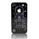 icover iPhone4/4S用ケース DESIGN ブラック AS-IP4AT-BK