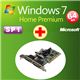 アッシーセットモデル DSP版 Windows 7 Home Premium SP1 64bit DVD +ラトックシステム RS-422A/485・デジタルI/O PCIボード REX-PCI70D+W