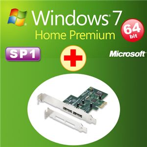 ååȥǥ DSP Windows 7 Home Premium SP1 64bit DVD +ȥåƥ eSATA 2ݡ PCI Expressܡ REX-PE32S+W