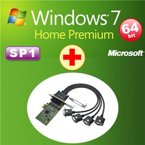 ååȥǥ DSP Windows 7 Home Premium SP1 64bit DVD +ȥåƥ 4ݡ RS-232CǥIO PCI Expressܡ REX-PE64D+W