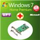 アッシーセットモデル DSP版 Windows 7 Home Premium SP1 64bit DVD +ラトックシステム IEEE1394 PCIボード REX-PFW4H+W