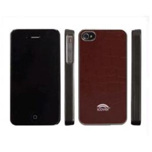icover iPhone44Sѥ COMBI CROCODILE Dark silver + Brown AS-IP4CCR-DBW
