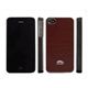 icover iPhone4/4S用ケース COMBI CROCODILE Dark silver + Brown AS-IP4CCR-DBW