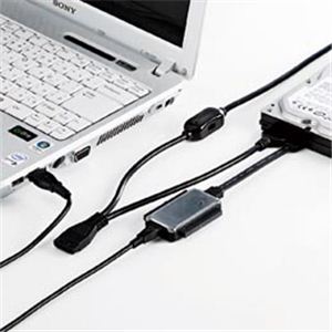 サンワサプライ IDE／SATA-USB変換ケーブル USB-CVIDE2 - 拡大画像