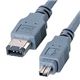 サンワサプライ IEEE1394ケーブル(6pin-4pin・ダークグレー・4.5m) KE-464