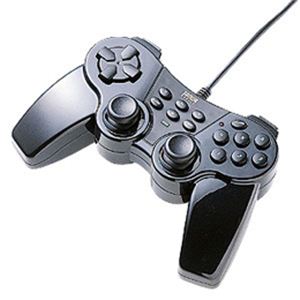 サンワサプライ USBゲームパッド（ブラック） JY-P62UBK