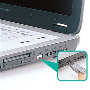 サンワサプライ USBコネクタ取付けセキュリティ SL-46-W - 拡大画像