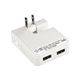 サンワサプライ USB充電タップ型ACアダプタ(出力2.1A×2ポート)ホワイト ACA-IP27SW