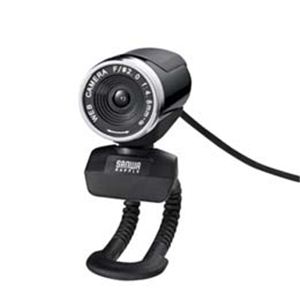 サンワサプライ WEBカメラセット（200万画素、ブラック） CMS-V30SETBK - 拡大画像