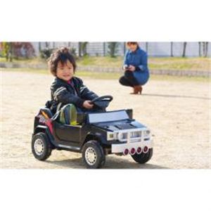 ハマータイプ　電動乗用R／C MINI SUV（ブラック） 子供も乗れる！　AT002BK