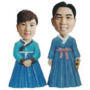 WooBic 人形 ふたり＆家族バージョン Aタイプ 韓国結婚衣装 C18-B／C18-G