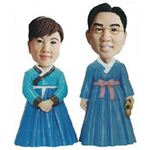 WooBic 人形 ふたり＆家族バージョン Aタイプ 韓国結婚衣装 C18-B／C18-G