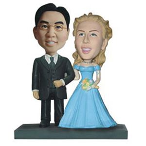 WooBic 人形 ふたり＆家族バージョン Aタイプ 結婚式（洋装） J4-1B／J4-2G／TA