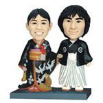 WooBic 人形 ふたり＆家族バージョン Aタイプ 結婚式（和装） J8-2B／J8-2G