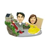 WooBic 人形 ふたり＆家族バージョン Bタイプ 結婚式（教会） C13-2B／C13-2G
