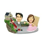 WooBic 人形 ふたり＆家族バージョン Bタイプ 結婚式（教会） C13-2B／C13-3G