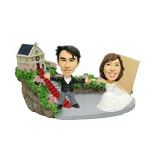 WooBic 人形 ふたり＆家族バージョン Bタイプ 結婚式（教会） C13-3B／C13-1G