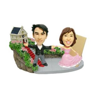WooBic 人形 ふたり＆家族バージョン Bタイプ 結婚式（教会） C13-3B／C13-3G