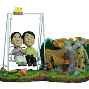 WooBic 人形 ふたり＆家族バージョン Cタイプ バレンタインデー（熟年） V3-BG