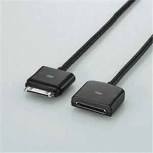 エレコム iPhone用Dock延長ケーブル MPA-ED05BK - 拡大画像