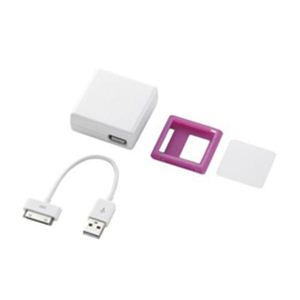 エレコム iPod nano用充電器付きシリコンケース AVA-N11ACPN - 拡大画像