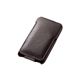 エレコム iPod touchフラップ付ソフトレザーカバー AVA-T11PLFBR