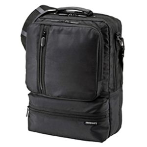 サンワサプライ 3WAYビジネスバッグ（タテ型） BAG-3WAY14BK - 拡大画像