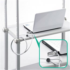 サンワサプライ パソコンセキュリティワイヤーロック SLE-18S