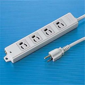 サンワサプライ 工事物件タップ(4個口・3m) TAP-K4-3