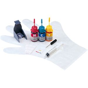 サンワサプライ つめかえインク（3色セット・各15ml） INK-HP135