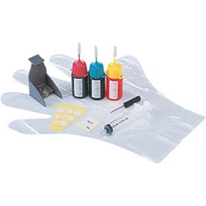 サンワサプライ つめかえインク（3色セット・各15ml） INK-HP2K15S