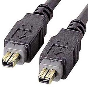 サンワサプライ IEEE1394ケーブル（4pin-4pin・ブラック・2m） KB-13DV-2BK