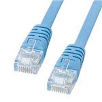 サンワサプライ カテゴリ6フラットケーブル（ライトブルー・10m） KB-FL6-10LB