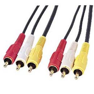 サンワサプライ AVケーブル（10m） KM-V9-100