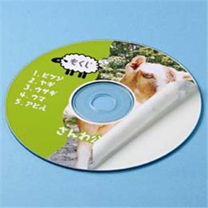 サンワサプライ インクジェットDVD／CDラベル（つやなしマット） LB-CDR001N-100