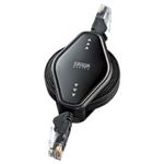 サンワサプライ 自動巻取りLANケーブル KB-MK8BK